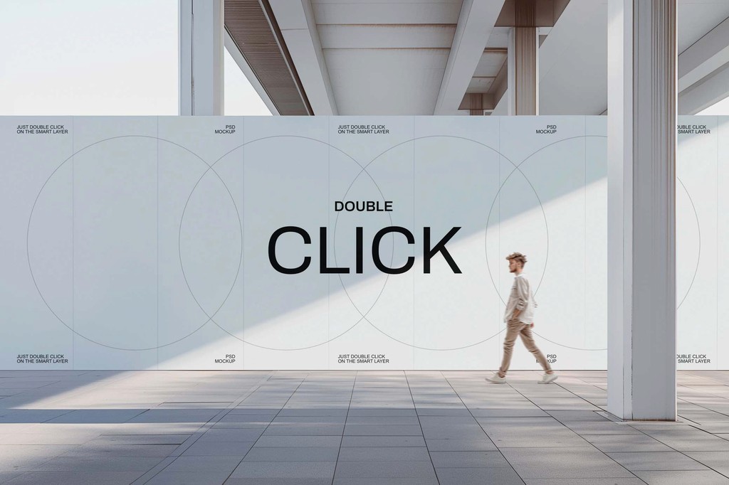 Mockups Digital Outdoor Wallscape Billboard