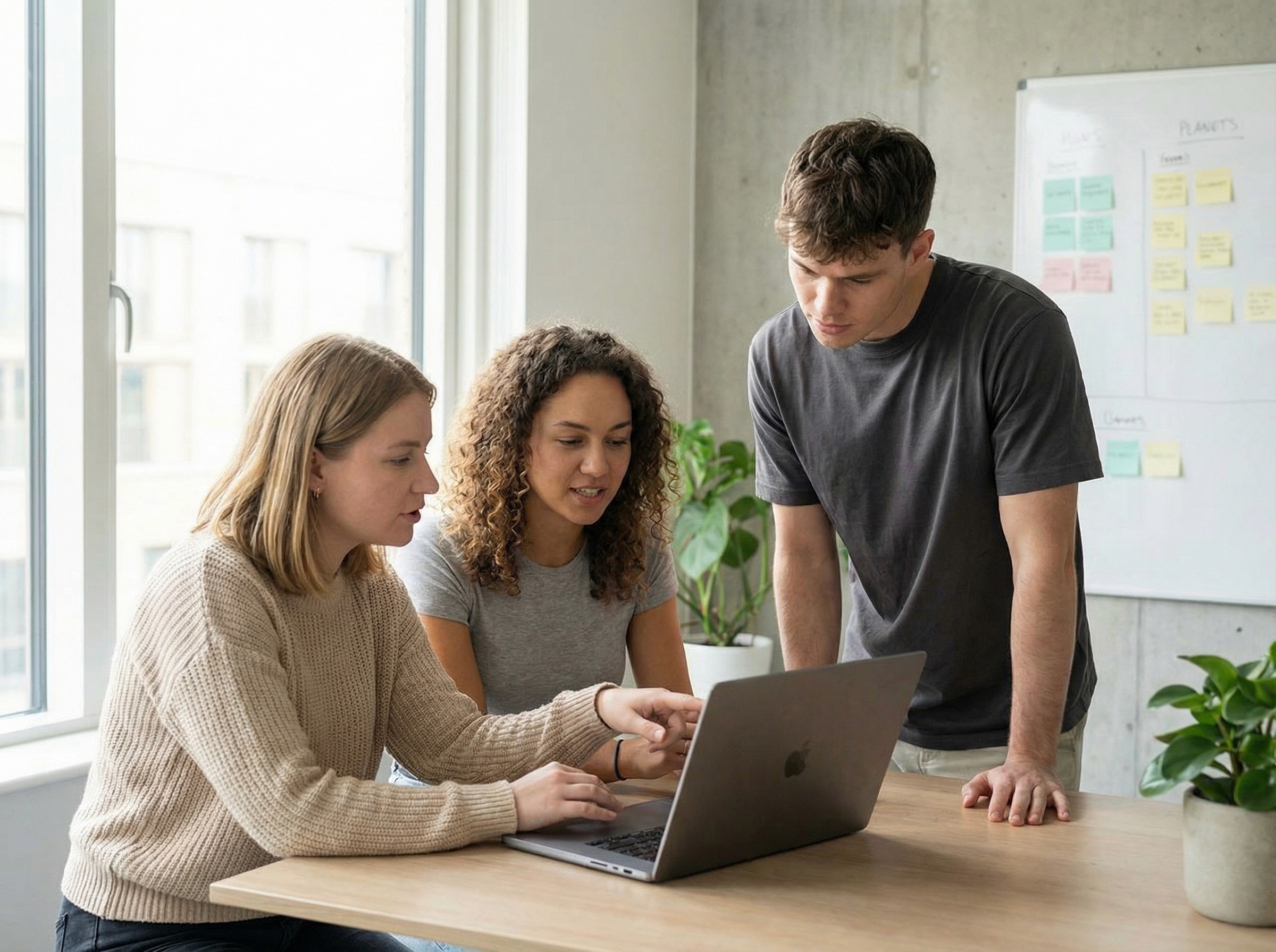 Abstract geometric shapes with soft lighting