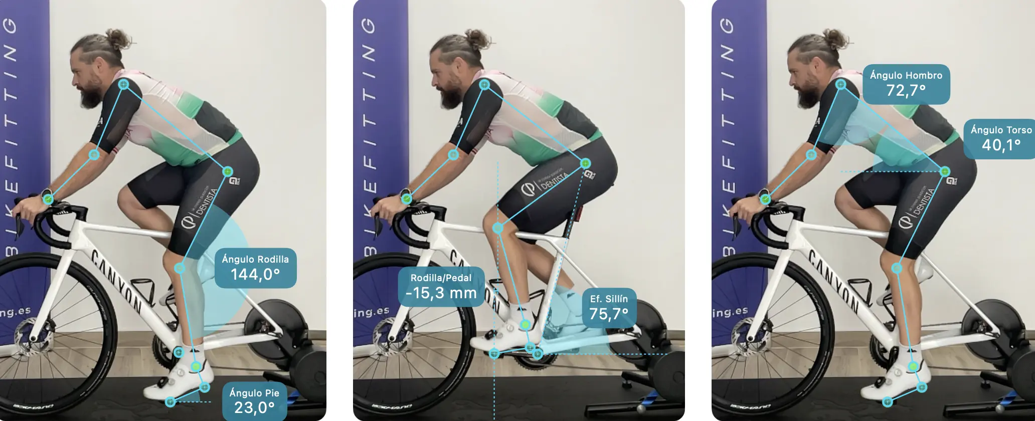 Carlos palacios estudio biomecánico con Stack Bikefitting