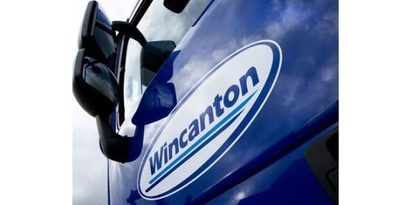 Close up of Wincanton branded delivery vehicle