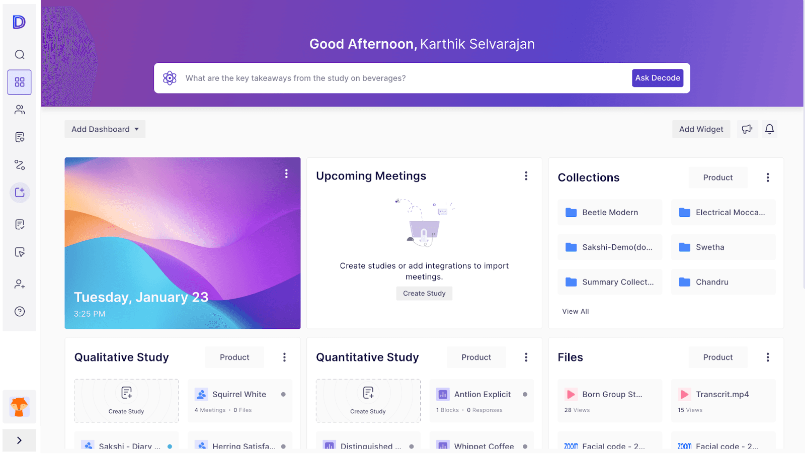 Decode Dashboard
