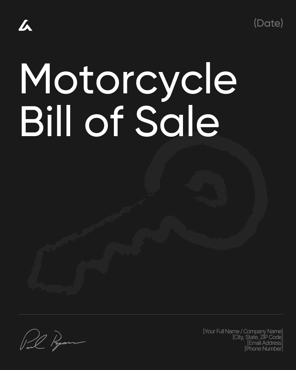 Motorcycle Bill of Sale