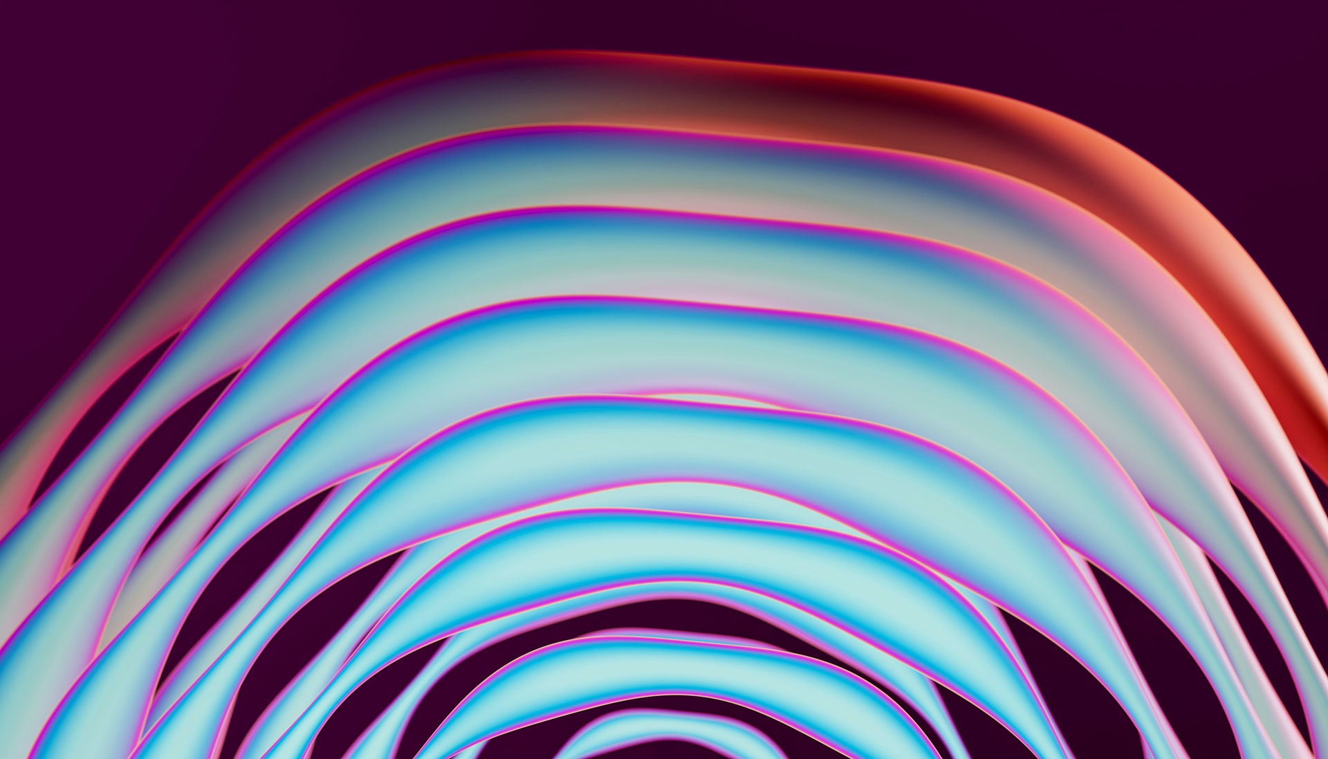 abstract curved lines creating a colorful pattern on a dark background