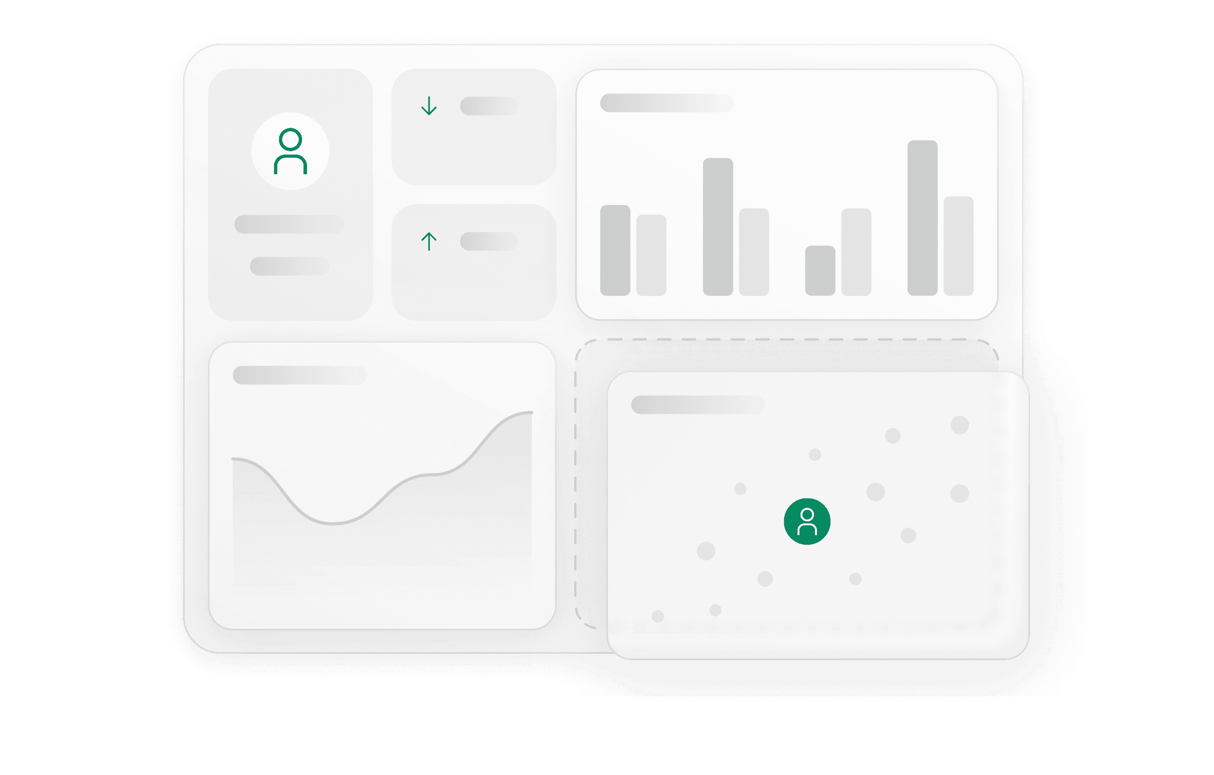 A render of a dashboard focused on benchmarking the performance of particular team members.