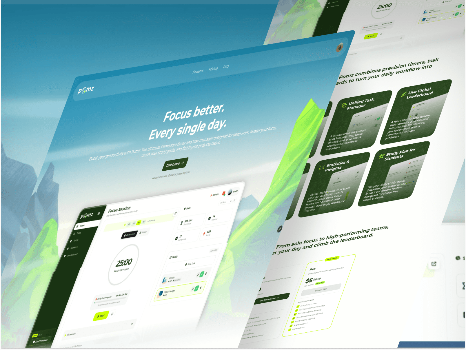 Pomz - Productivity App