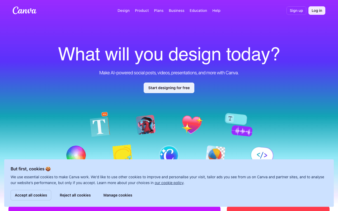 Canva екранна снимка