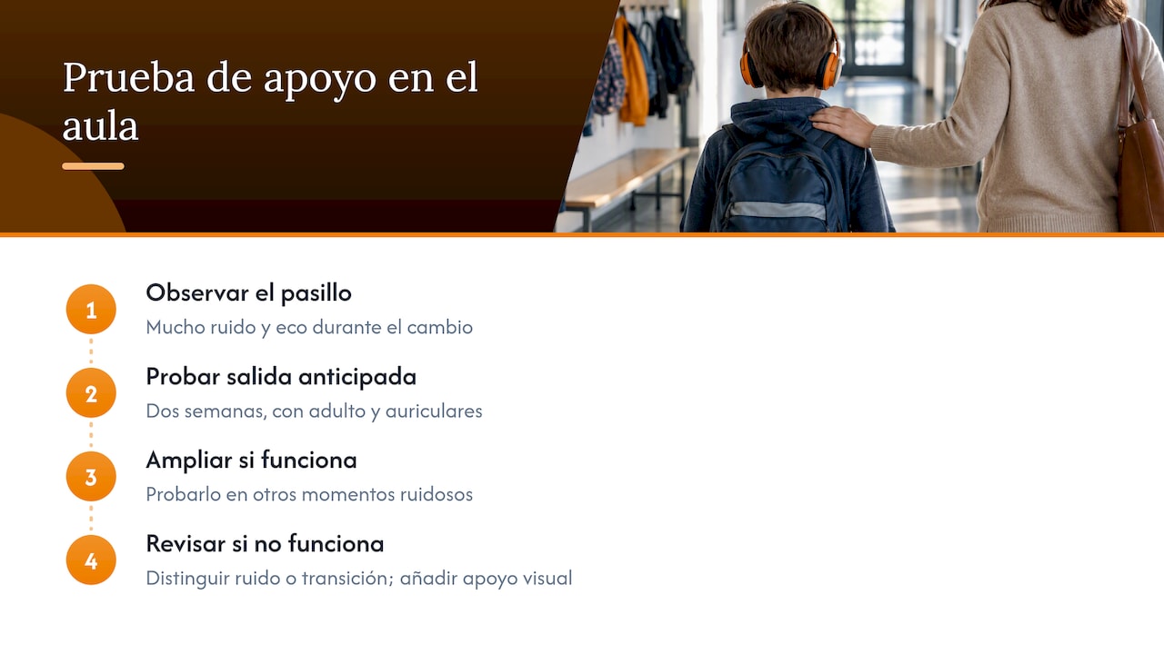 Pasos para probar y ajustar apoyos sensoriales