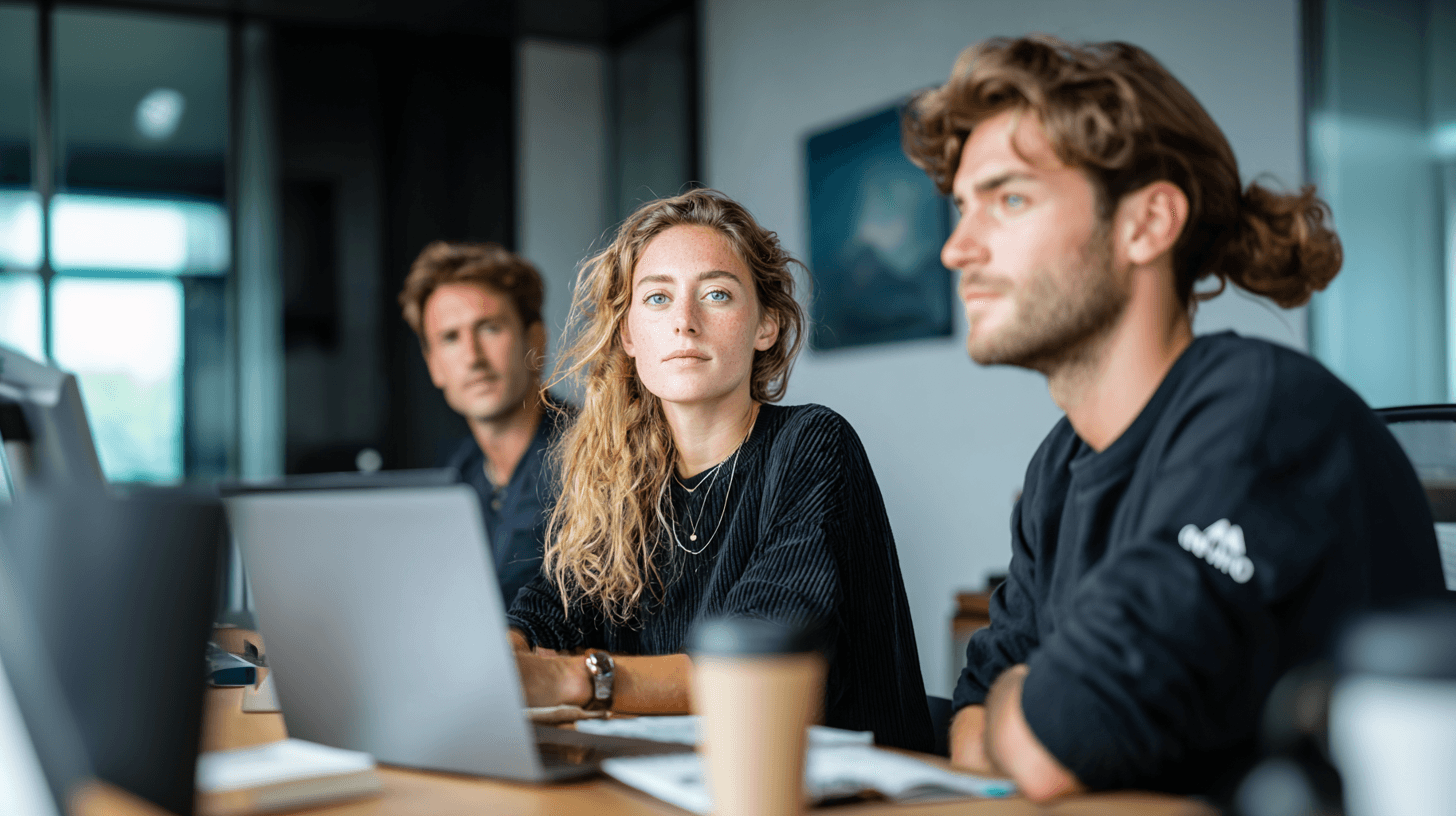 Team having a business meeting in modern office