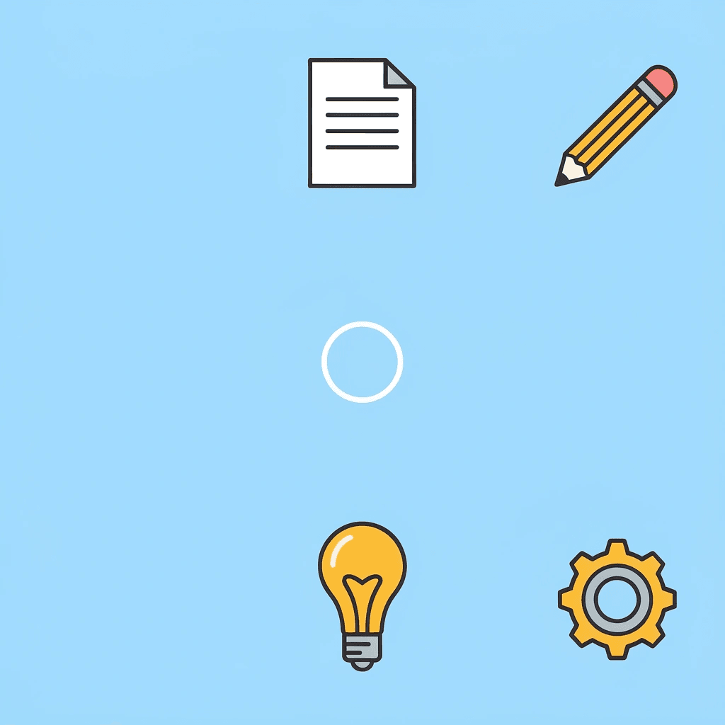 Compass with four directions representing different platform specialties: grammar and clarity, structure and readability, rewriting, and content enhancement