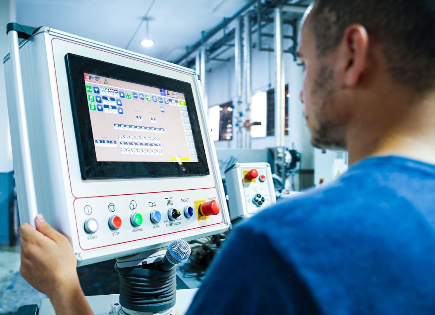 Worker who sets things up in the control panel