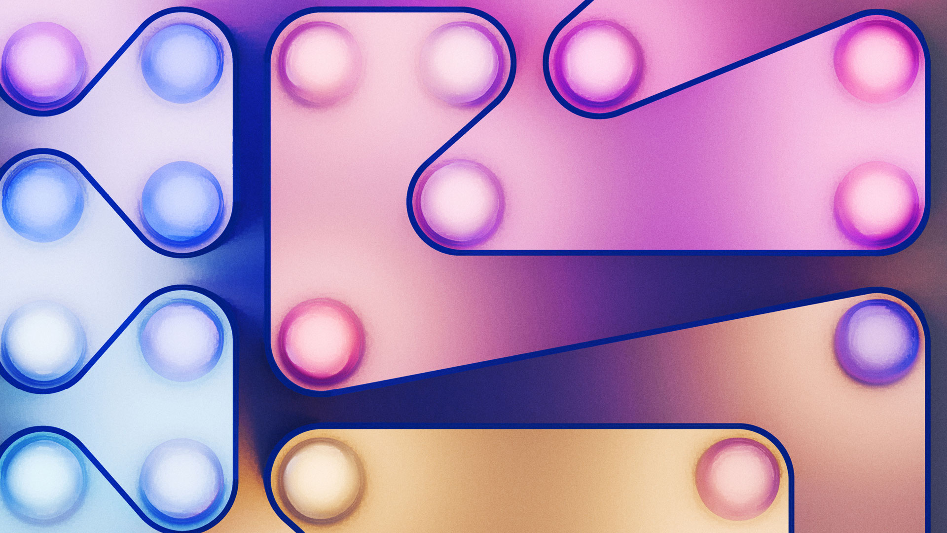 Colorful geometric shapes, abstract background