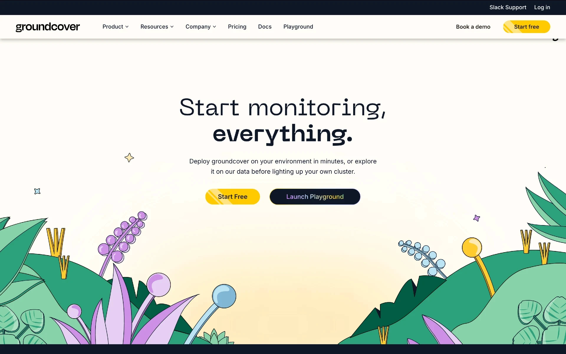 A CTA section example on a SaaS landing page