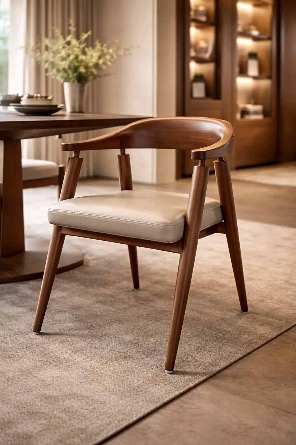 2 wooden green chair 
