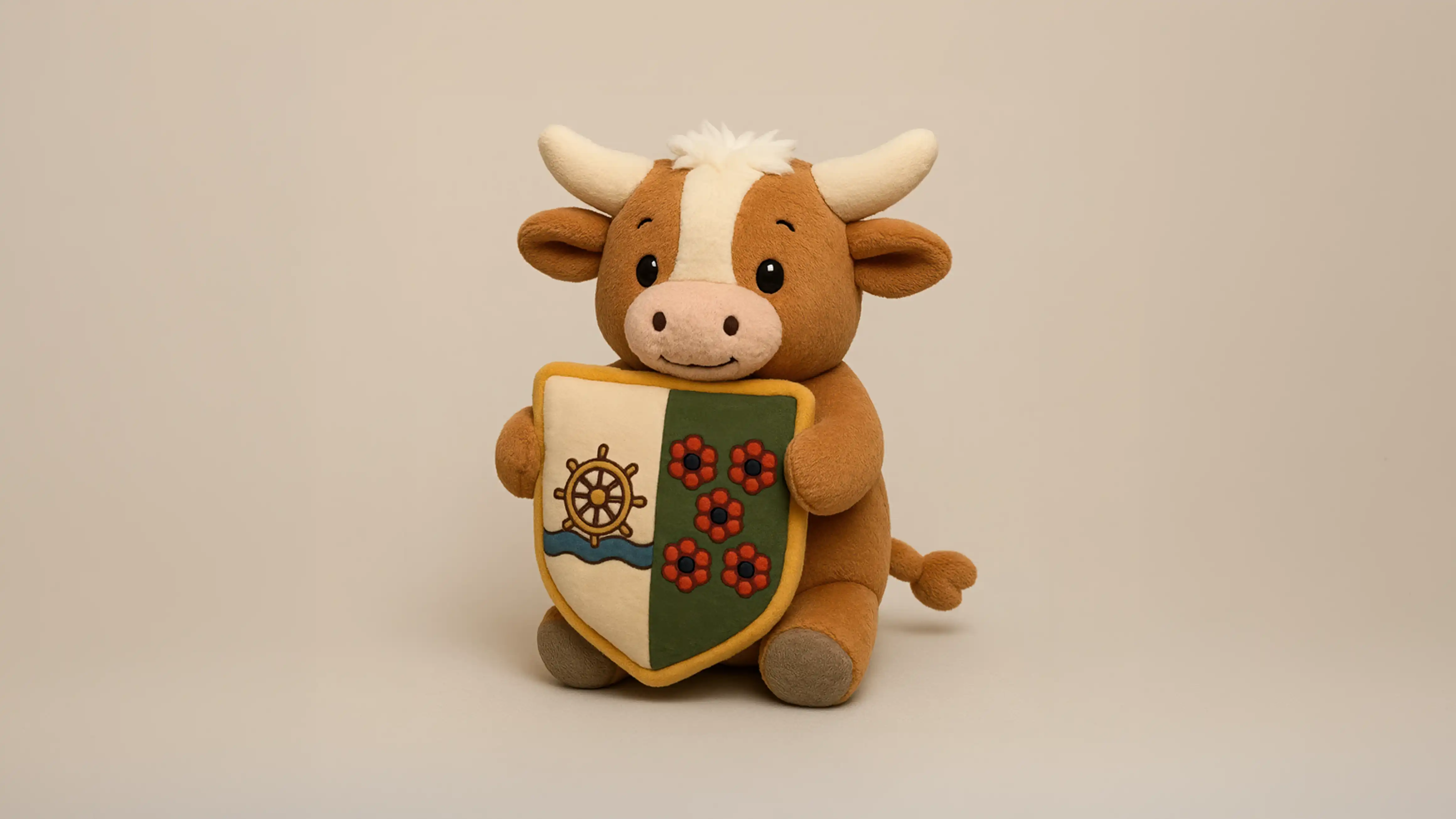 branding toepassing van het karakter als pluche figuur