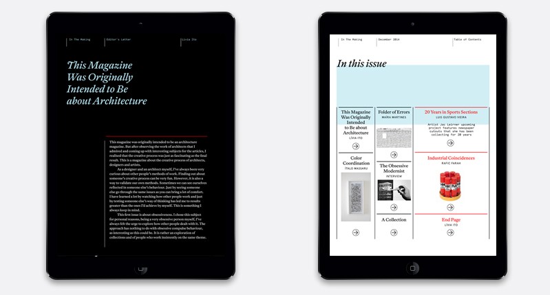 web based magazine