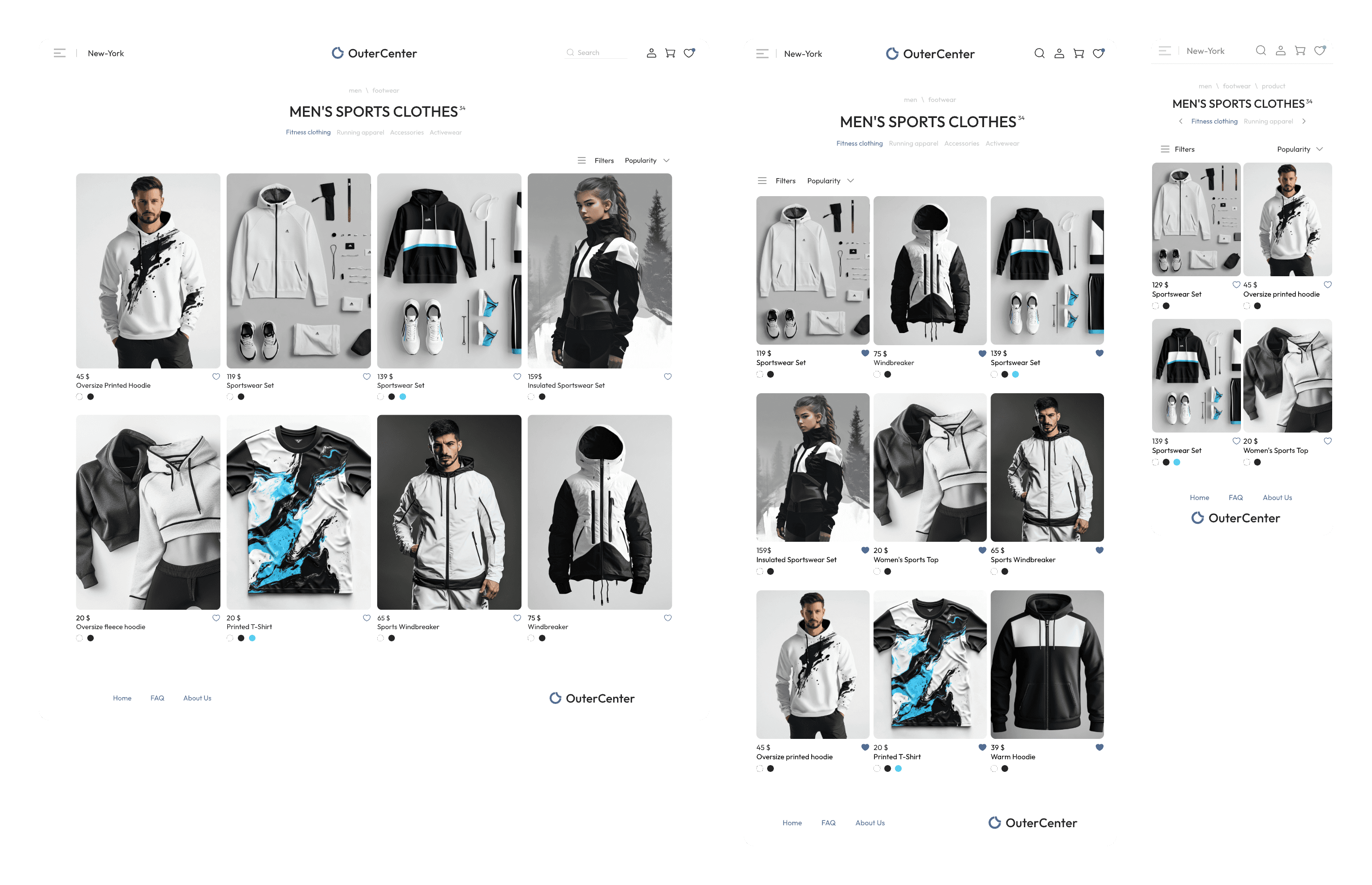 A clean, filter-driven catalog designed for quick browsing.