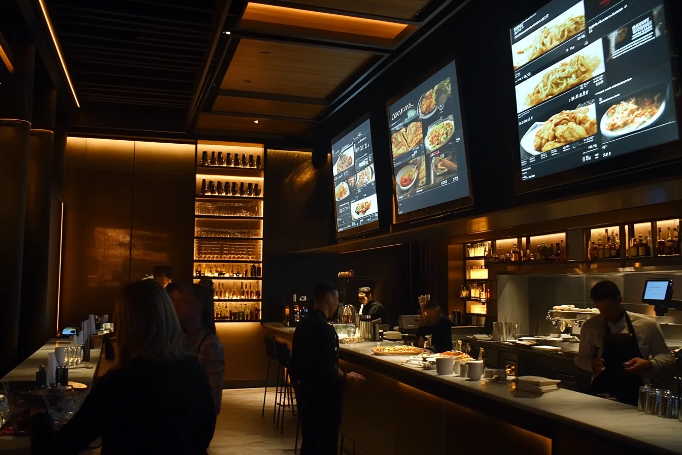 תמונה של מסעדה עם תצוגה דינמית