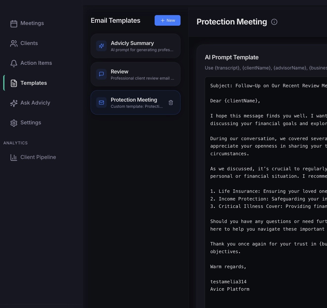 An image of Freelio's project ui