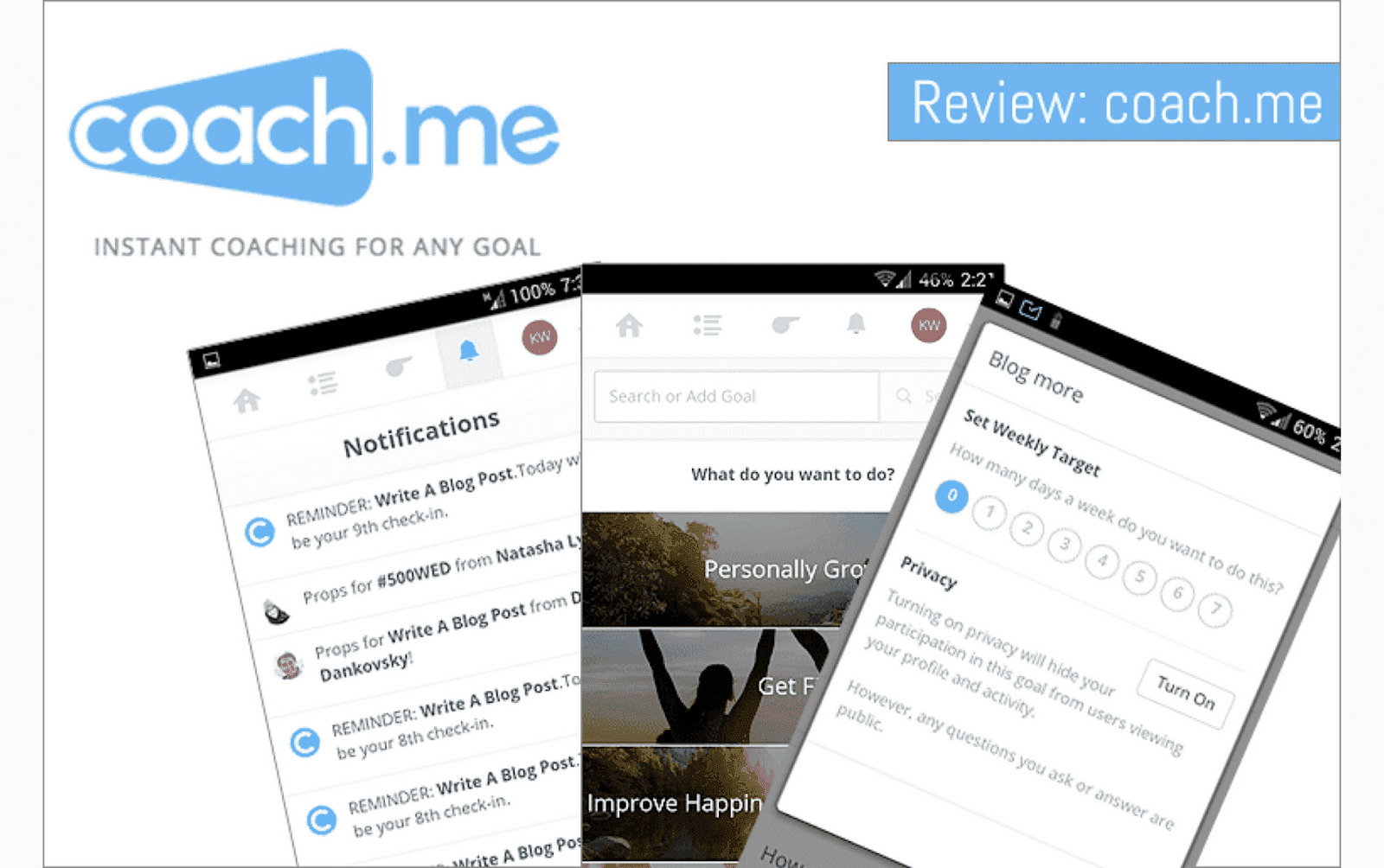 team projects in Coach.me