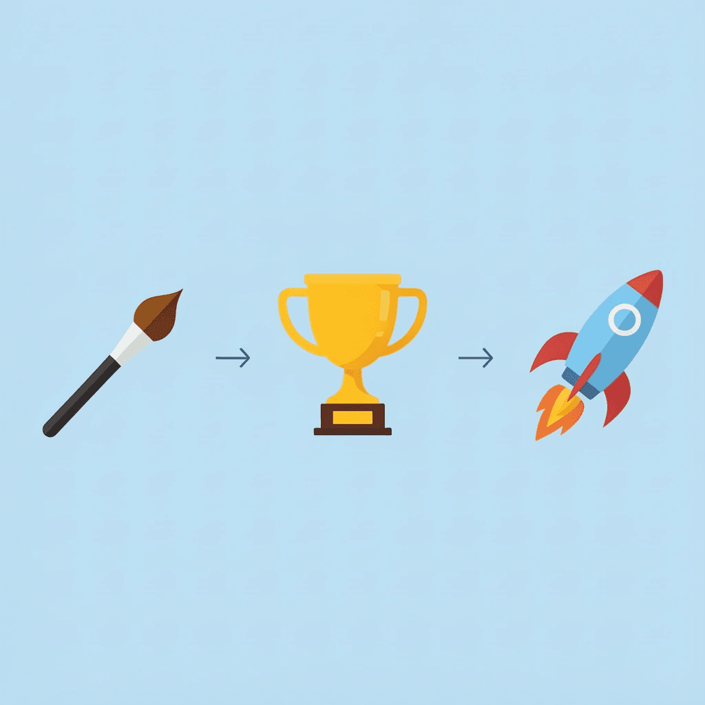  Three-step process showing completed coloring page displayed, child feeling proud, and child motivated to do more - Fall Coloring Pages, Preschool