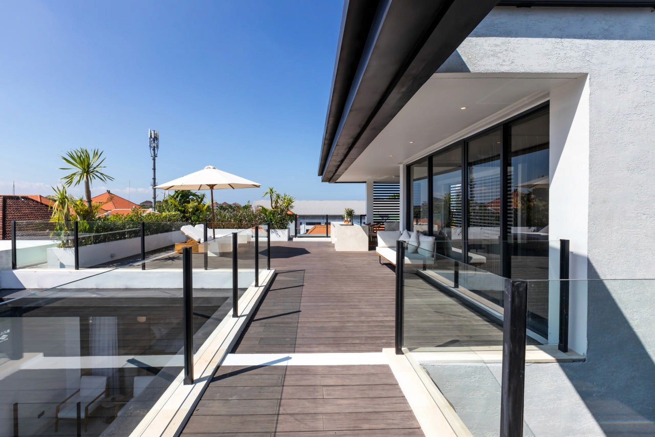 3-bedroom designer villa with rooftop in Canggu