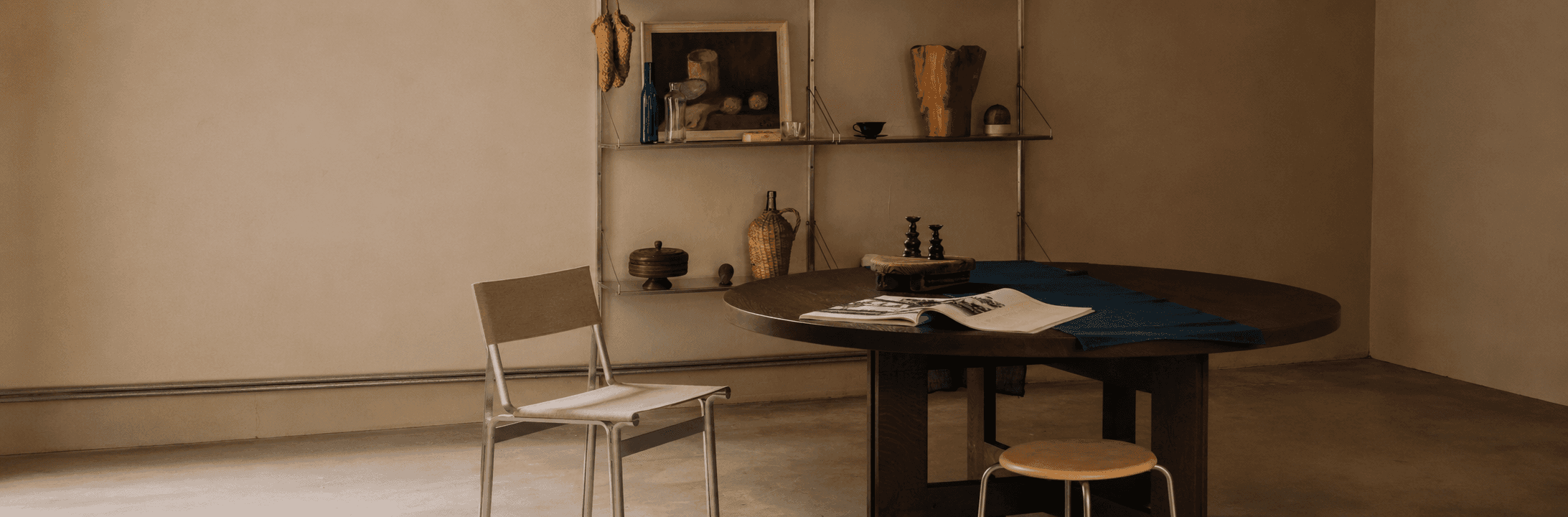 Editorial interior with art