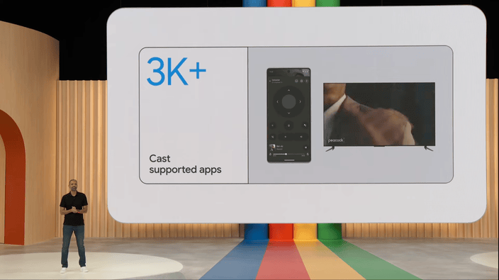 Bento grid used at a Google Keynote event.
