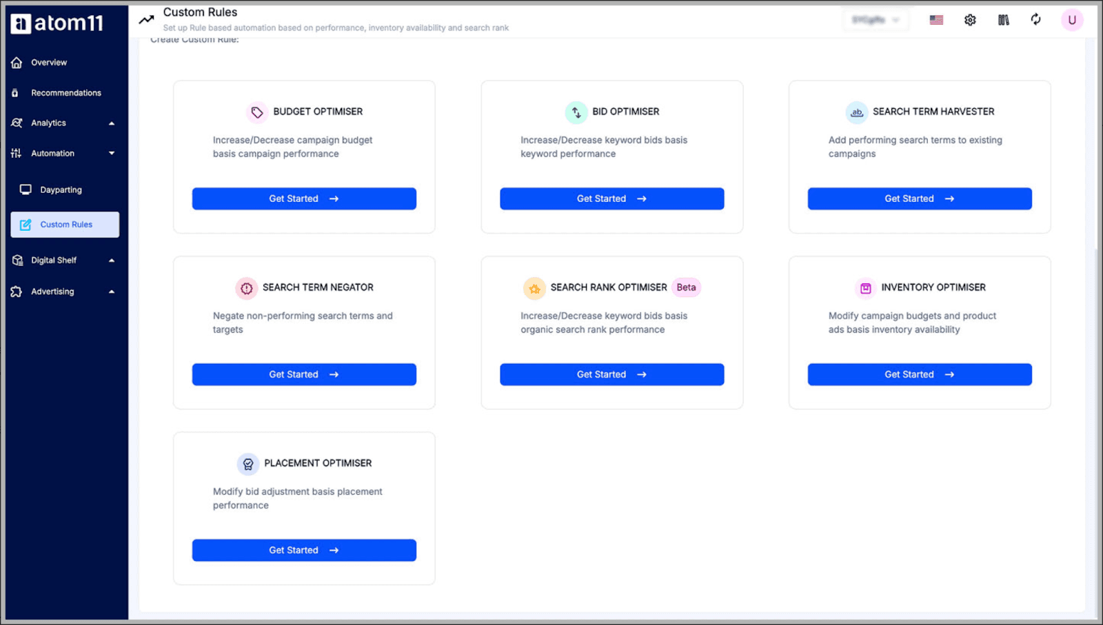 atom11 automation dashboard with Budget Optimizer @@ atom11 automation dashboard with Budget Optimizer