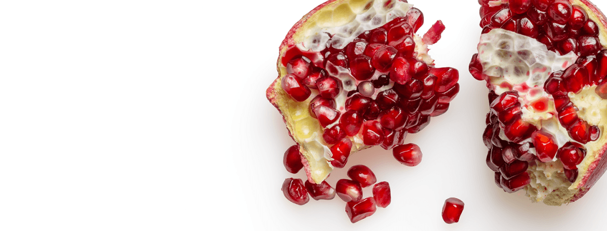 Pomogranate cut in half