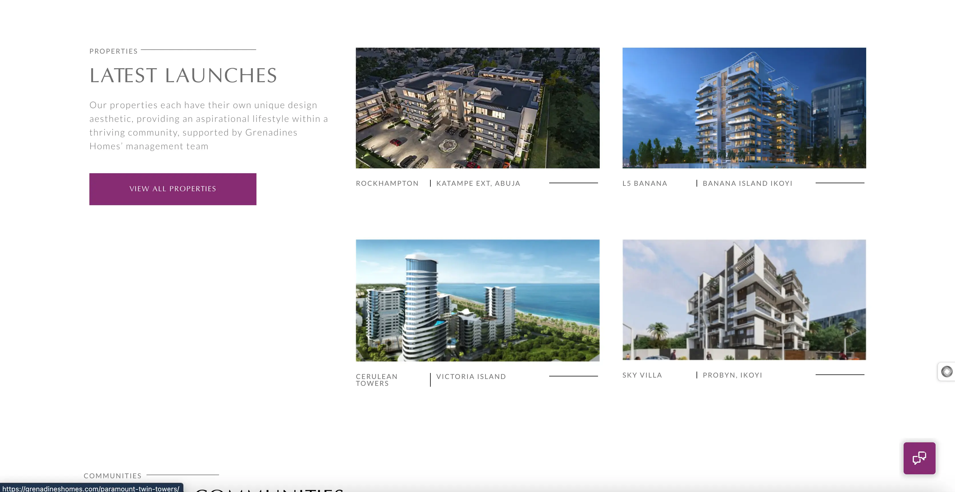 real estate agency website, contact us