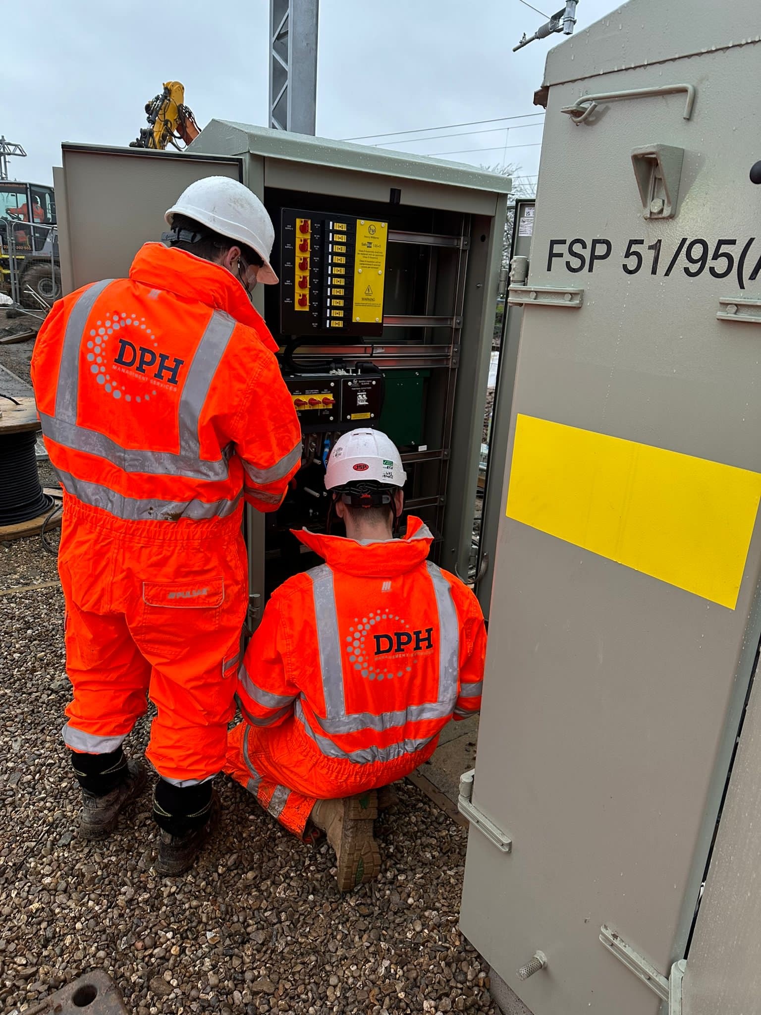 An electrical rail project completed by DPH 