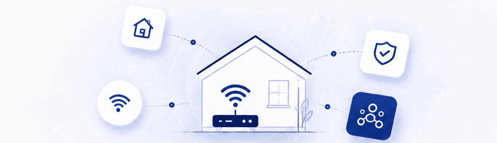 Illustration of NBN ownership verification within a home internet checkout journey.
