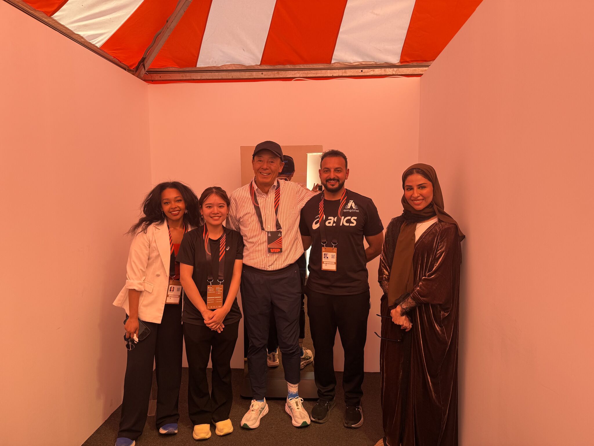 ASICS CEO Yasuhito Hirota with the Amplifai Health team