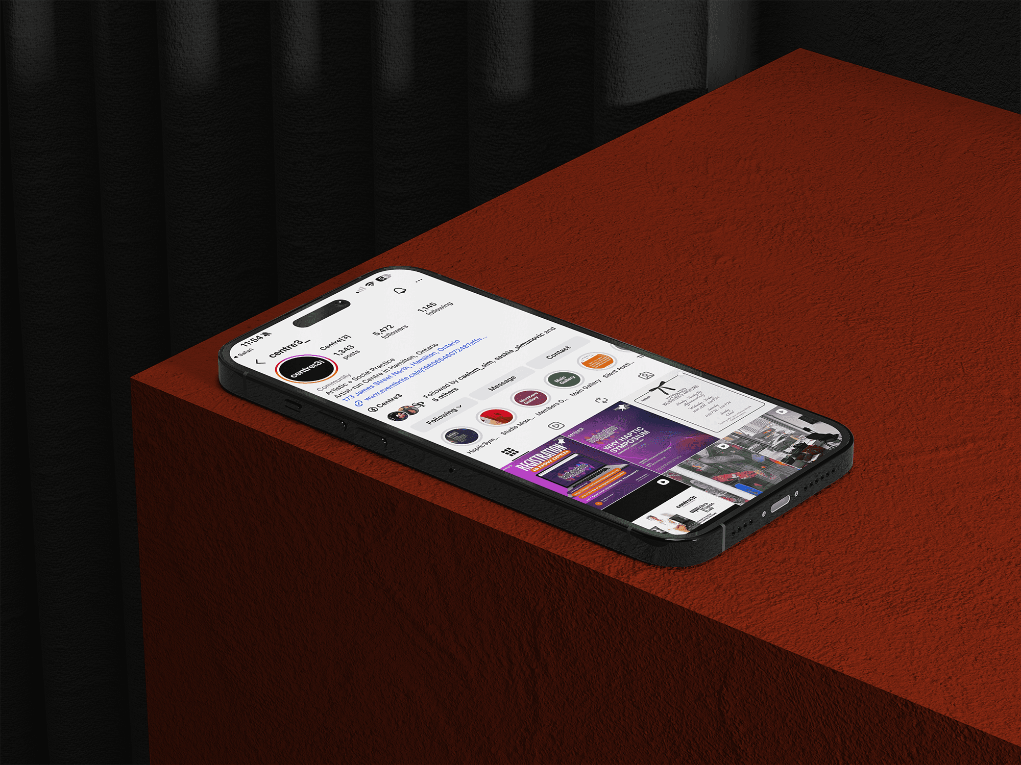 Visual branding and digital storytelling for Centre 3 creative space