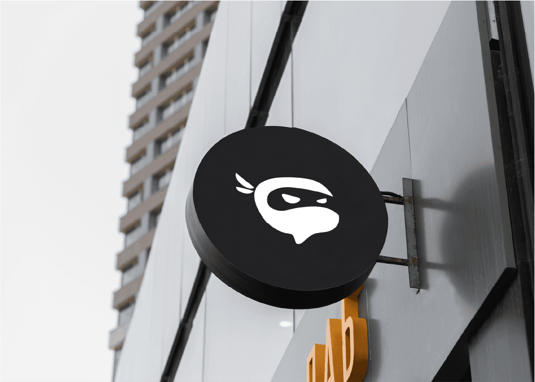 NinChat brand identity mockup