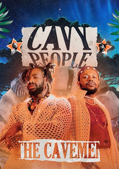 The Cavemen x Afrovibes Africa — promotional social design, MetaCraft.