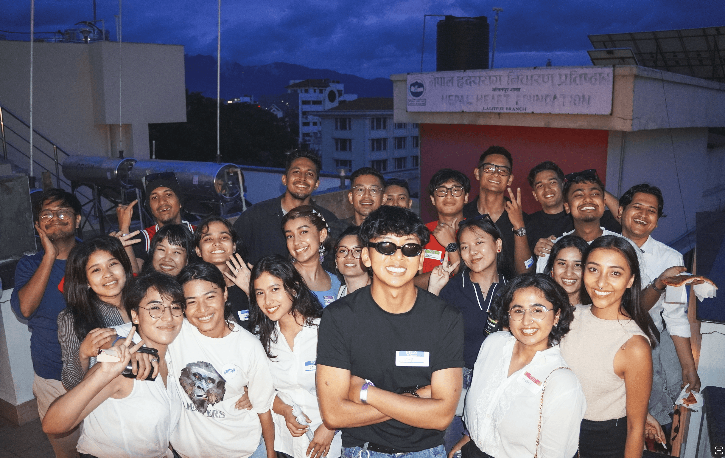 Yellow and green theme office room with plants and window
