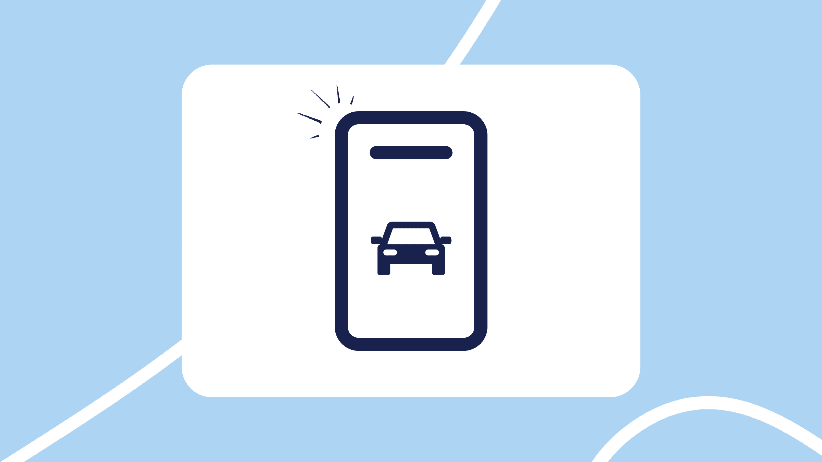 Ilustración de smartphone con un coche: cómo hacer las mejores fotos para vender tu coche