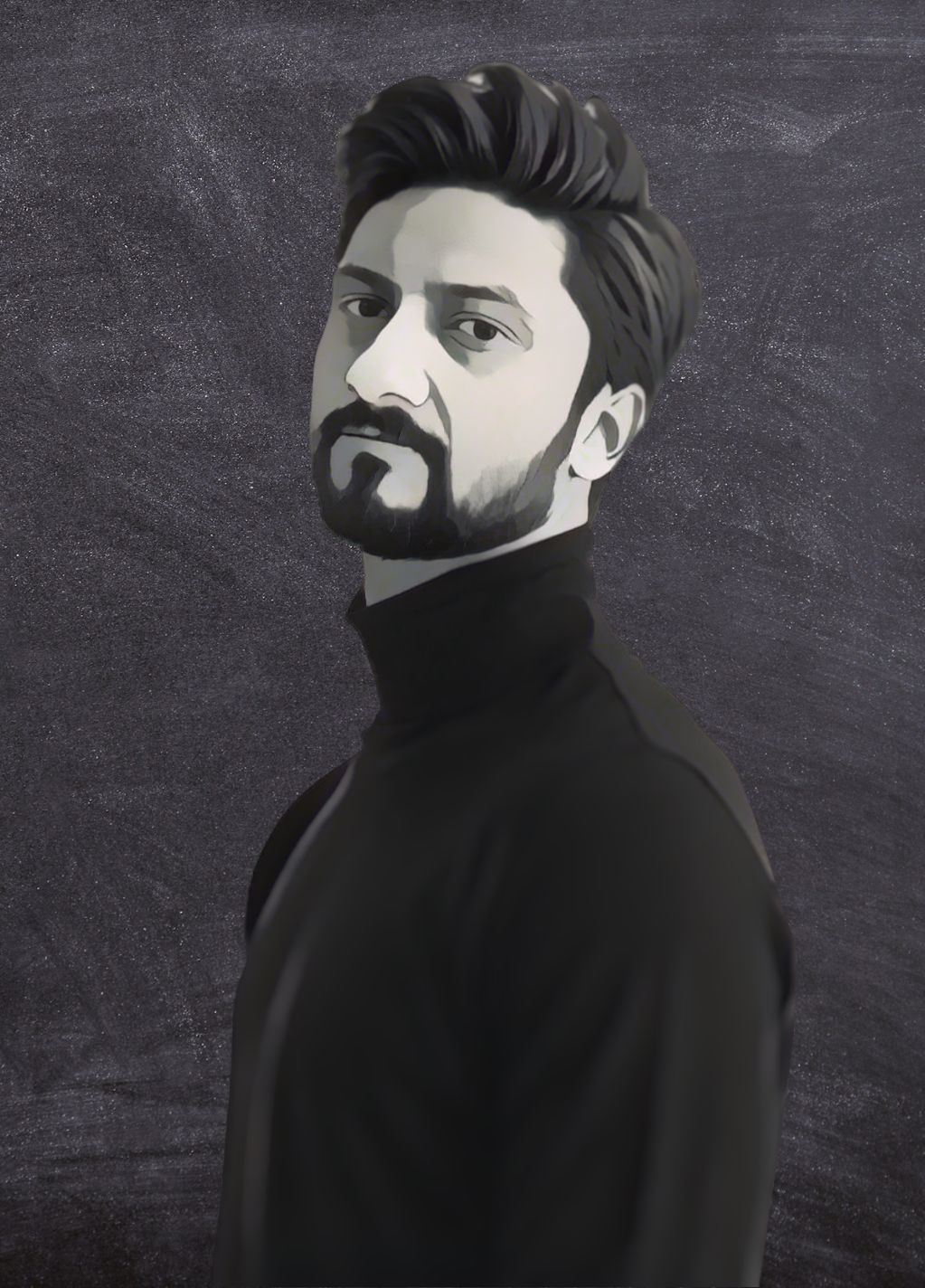 Close-up portrait of a person