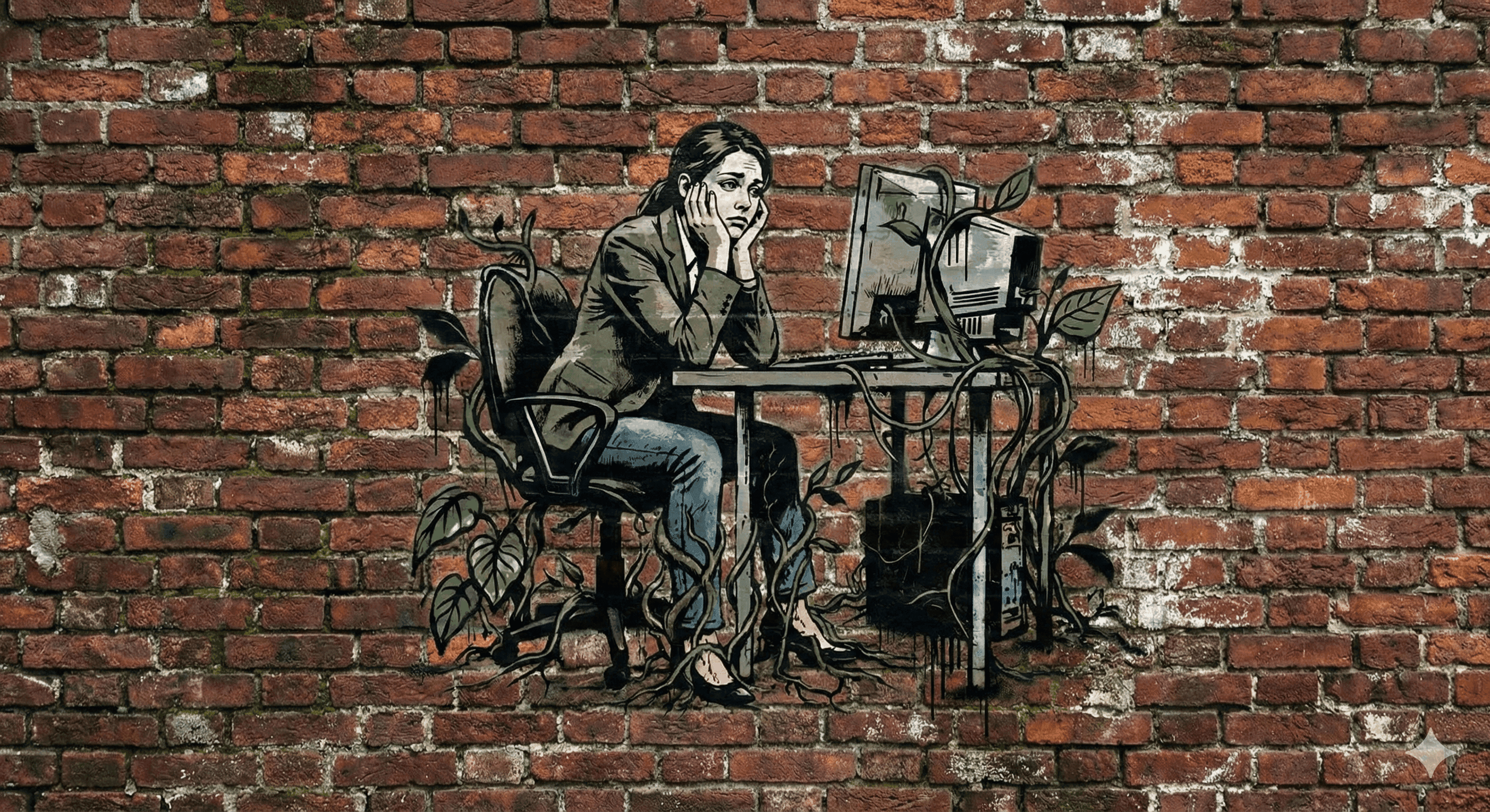 Lady sitting at desk