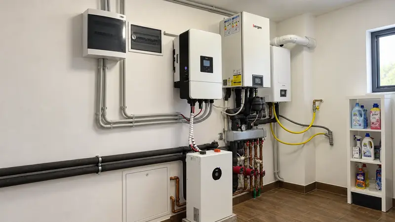 Hibridni sistem sa Deye invertorom snage 10kW i Deye baterijom za rezidencijalnu upotrebu.