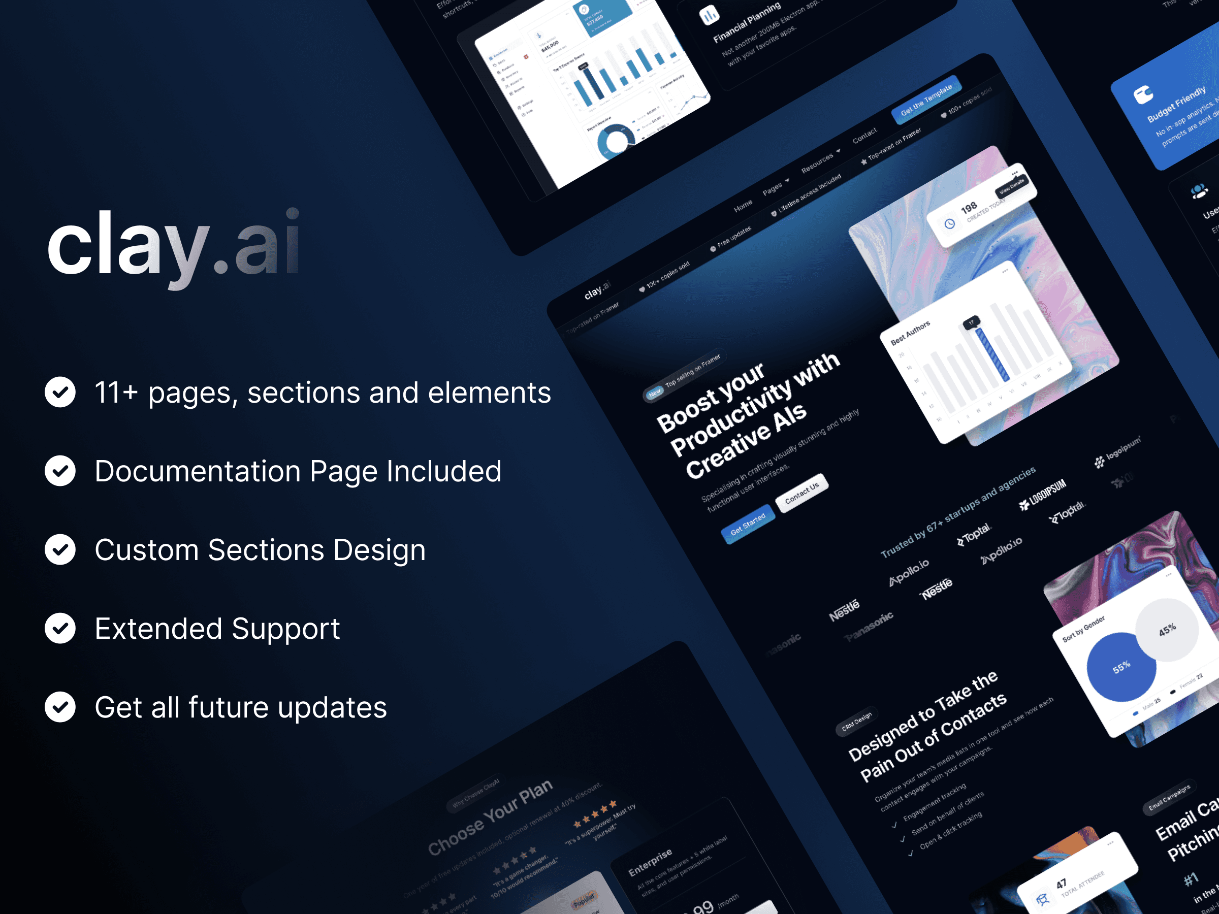 saas template pentaclay