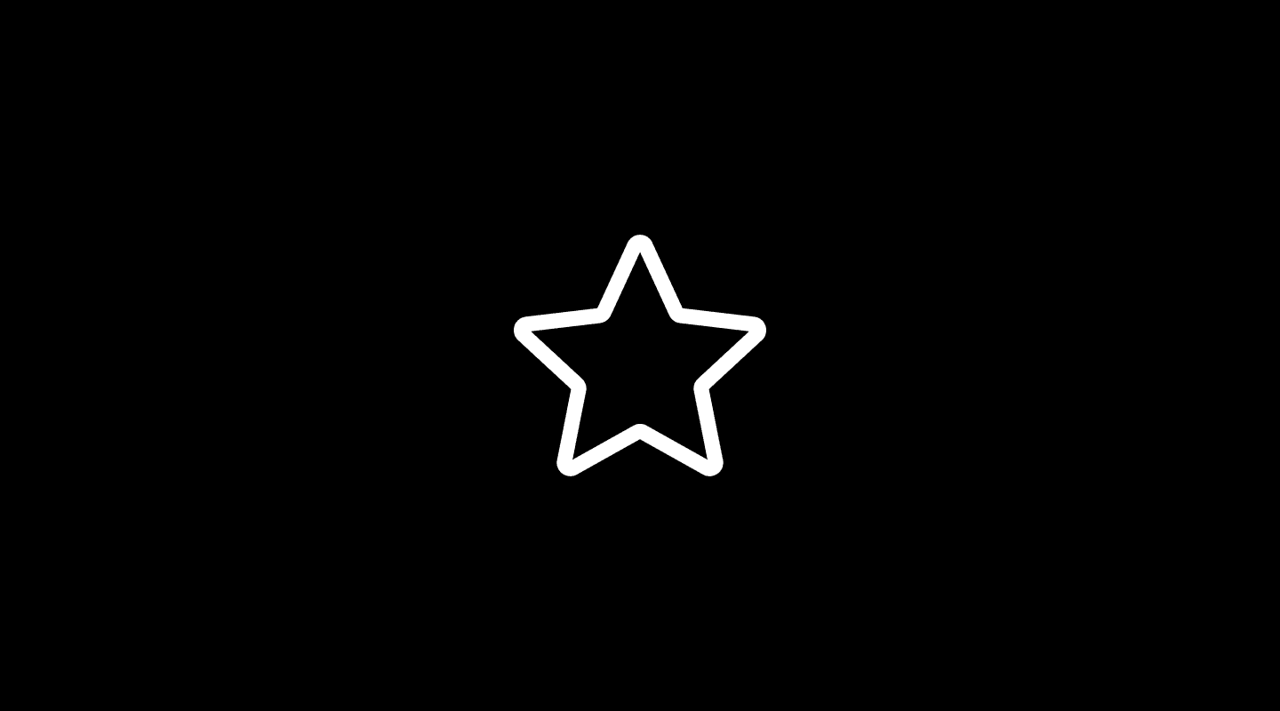White outlined star icon representing iconography.