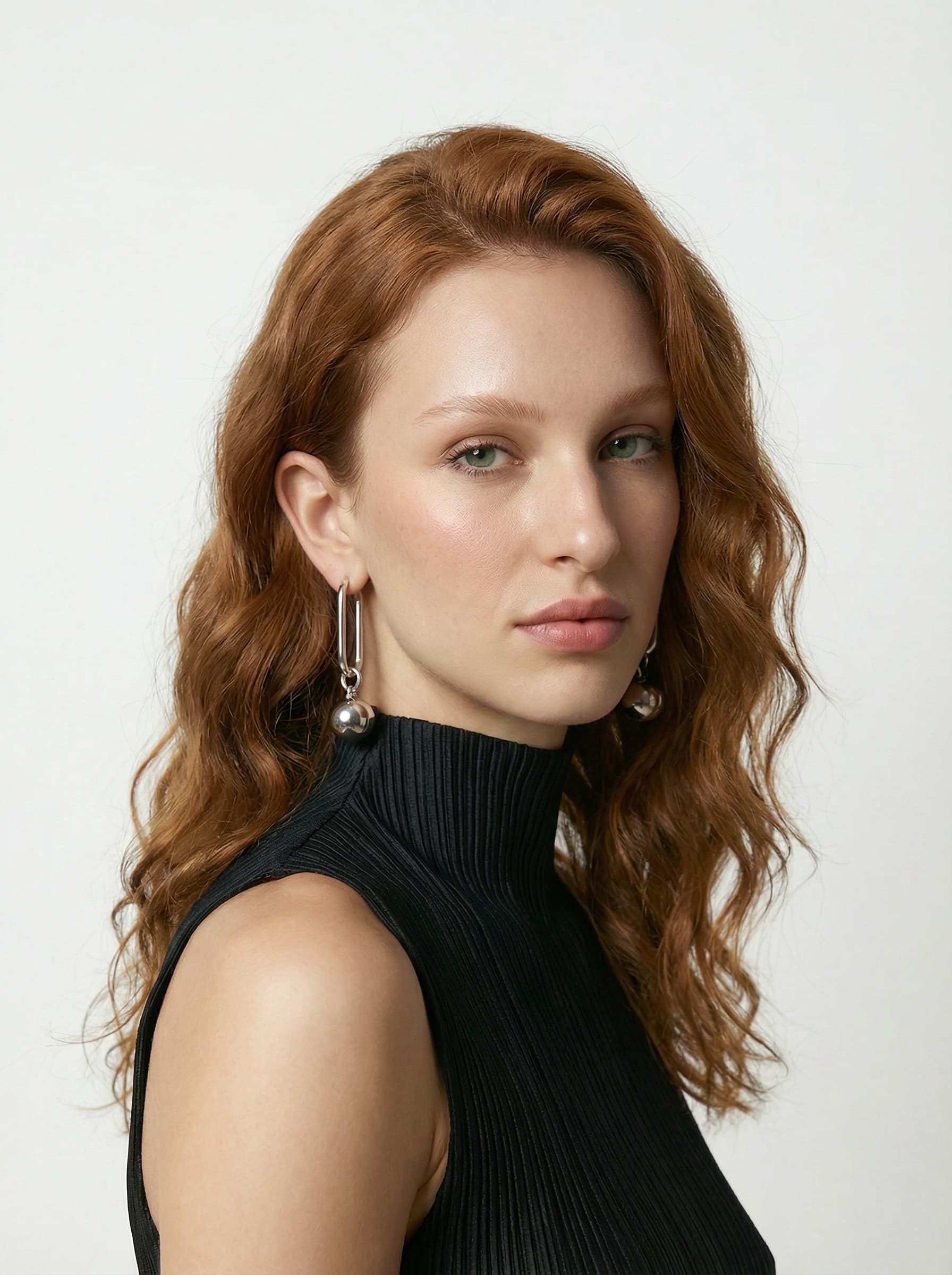 AI clothing Model, close-up