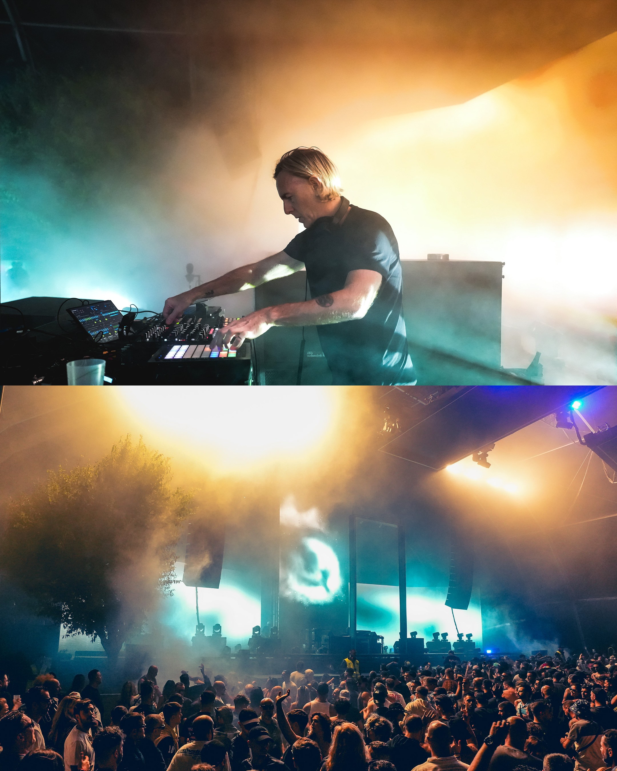 Richie Hawtin performing at Neopop Festival, Viana do Castelo, 2025. Photo by Matias Garcia