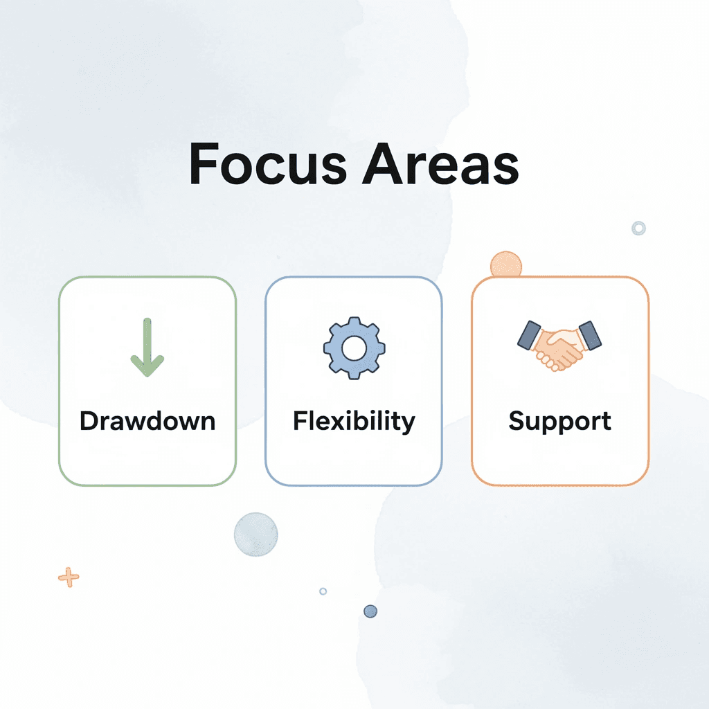 Three key focus areas for prop firm selection
