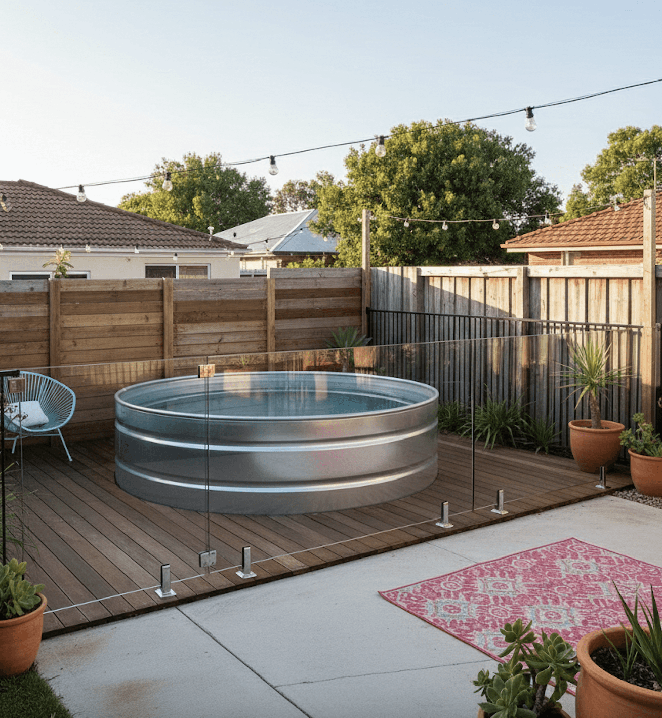 Stock Tank Pool Austalia Deck