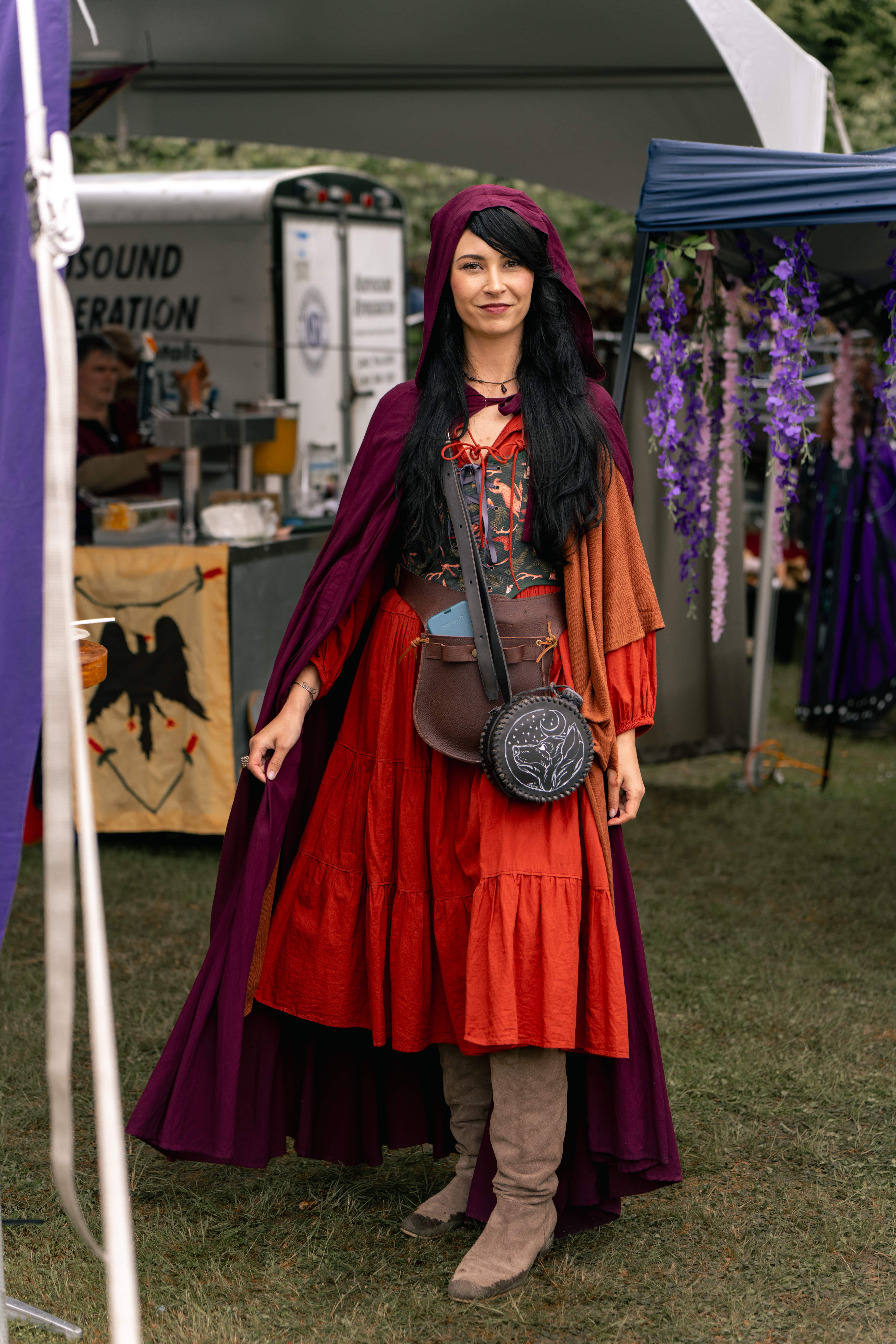 WRF guest dressed in costume for ren faire