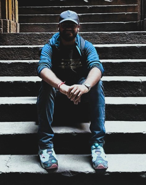 Portrait of portfolio creator – front view