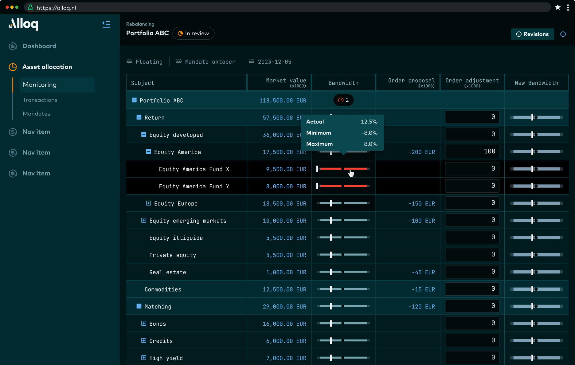 Asset Allocation - Alloq
